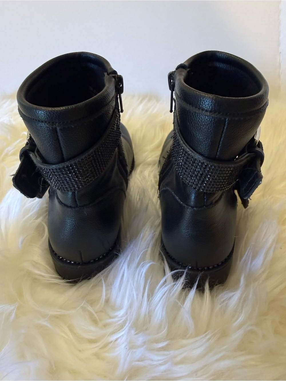Kids Studded Buckle Ankle Boots - Picture 4 of 7